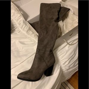 Suede Over the Knee Boots